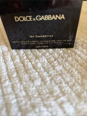 Dolce & Gabbana Black and Gold Powder Foundation Compact